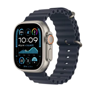 Apple Watch Ultra 2 Natur mit Ocean Armband Marine | mx4d3fd/a |