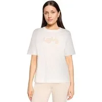 Cartoon Kurzarmshirt Damen mit Rundhalsausschnitt (1-tlg)