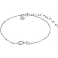 TOM TAILOR Armband Schmuck Geschenk Silber 925 Infinity Unendlichkeitsschleife, mit Zirkonia (synth)