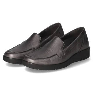 Semler Slipper  Grau - Gr. 36,5 -  Leder und Textil