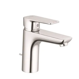 KLUDI PURE & STYLE Waschtisch-Einhandmischer 100 mit Metall-Ablaufgarnitur chrom 402900575
