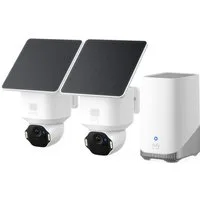 eufy Security Überwachungskamera eufy eufyCam E42 4K Kabellose Solar-Überwachungskamera Außen (2-tlg)