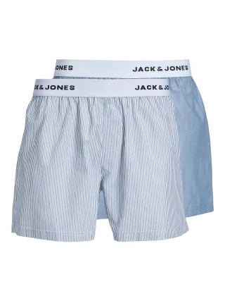 JACK&JONES - JACLUMB WOVEN TRUNKS 2 PACK blue denim - Gr. - XXL