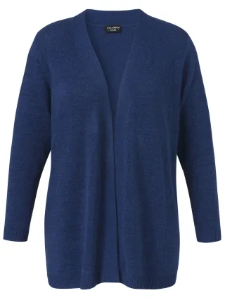 VIA APPIA DUE - Lange Strickjacke blau - Gr. - 50