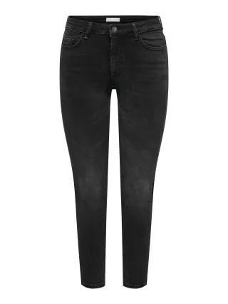 JDY - JDYFINA MW SKINNY ANKLE JNS BLK DNM NOOS black denim - Gr. - S/30