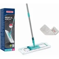 Leifheit Wischmopp Bodenwischer Profi XL micro duo + SUPERDUSTER XL (kompakte Box), (4-St), Für Böden & Leisten, starke Reinigung, wiederverwendbar