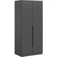 Home affaire Kleiderschrank Skarde Schlafzimmerschrank, Garderobe, Schrank (Otto Bestseller Garderobe Schlafzimmerschrank) Breite: 80 cm, anthrazit, Kleiderstange