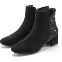 LASCANA Stiefelette mit raffiniertem Detail und Blockabsatz, kurzer Stiefel VEGAN