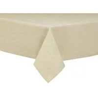 Simurq Tischdecke Wasserabweisend, Leinenoptik Tischdecke Abwaschbar - Lotuseffekt (Pflegeleicht & fleckenabweisend Tischdecken, Tischdecke Rund - Tischtuch Table Cloth)