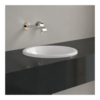 Villeroy und Boch Loop & friends Einbauwaschbecken 4A590101 rund, ohne Hahnlochbank, ohne Überlauf, Ø 39 cm, weiß