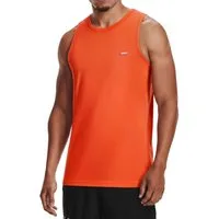 Smilodox Tanktop Arian, ärmelloses Muskelshirt mit Rundhals & Metall-Logo, Training Unterhemd classic Schnitt, Stringer weiches Material, Freizeit Sommer