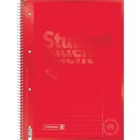 Baier & Schneider Collegeblock Collegeblock liniert mit Rand A4 80 Blatt red