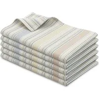 ZOLLNER Geschirrtuch, (Set, 5-tlg), 50 x 70 cm, 100% Baumwolle, vom Hotelwäschespezialisten