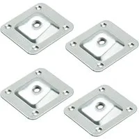 SO-TECH® Möbelfuß 4er Set Montageplatten für Möbelfüße mit M8-Innengewinde, (4-St), Anschraubplatte mit 10° Neigung