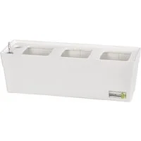 GREENBAR Kräutertopf Kräuterkasten, 48 x 16 x 15.5 cm, für 3 Kräutertöpfe, ganzjährig frische Küchenkräuter