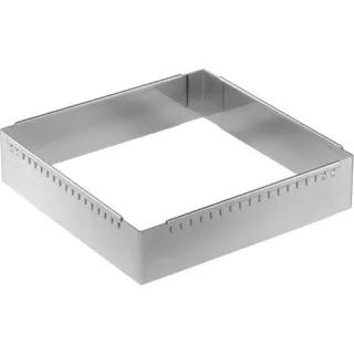 De Buyer Patisserie Rahmen Edels. einst 20-37 cm quadrat.