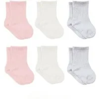 bistyle Socken für Babys Neugeborene Babysocken Jungen Mädchen Kurzsocken (Set, 6-Paar, 6er-Pack) gerippt Bio-Baumwolle GOTS zertifiziert 0-6 Monate bis 2-3 Jahre