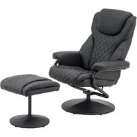MCombo TV-Sessel Mcombo Relaxsessel mit Hocker 9022, 360°drehbarer mit Liegefunktion