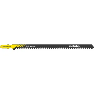 Metabo Stichsägeblätter fast wood 155 / 4,0 mm, HCS - 5 Stück - 623603000