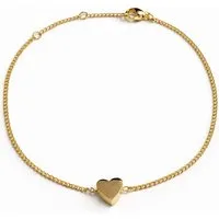 S&T Design Edelstahlarmband Damen Armband Schmuck mit Herz-Anhänger Edelstahl 18K vergoldet Silber (Set, 1-tlg., Inkl. Geschenkbox), Armkette Muttertag Geburtstags Geschenk für Frauen Freundin Mama