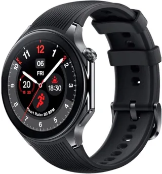 OnePlus Watch 2 [inkl. Kautschuk-Armband schwarz] 46mm Edelstahlgehäuse schwarz