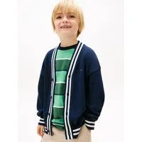Tommy Hilfiger Strickjacke VARSITY RIB V-NECK CARDIGAN Kinder bis 16 Jahre, regular fit
