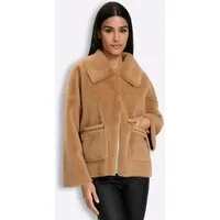 heine Allwetterjacke Fellimitat-Jacke Langarm