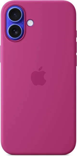 Apple Silikon Case mit MagSafe [für iPhone 16 Plus] fuchsia