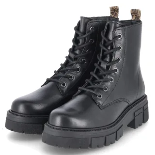 Apple of Eden Schnürboots CASTLE 1.1 - Gr. 39 - Schwarz - Glattleder
