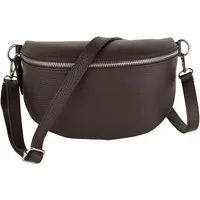 MIRROSI Bauchtasche Damen, Echtleder, Leder, Made in Italy, Umhängetasche, Brusttasche, (Schultertasche für jeden Anlass (1 Tasche & 1 Gurt), 3 Größen auswählbar), Crossbody Bag, Damen Taschen verstellbaren Schulterriemen