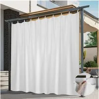 BTTO V&G Outdoorgardine Vorhänge mit Magic Tape,Balkon Vorhang,Outdoor Vorhang Wasserdichte (1 St), verdunkelnd, Verdunkelungsvorhänge