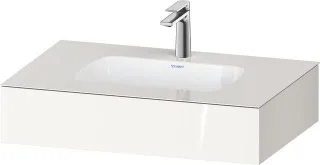Duravit Qatego Einbauwaschtisch mit Konsole Weiß Hochglanz 800x550x170 mm - QA4690022220000 QA4690022220000