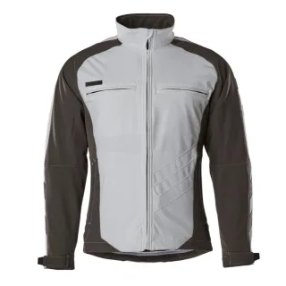 MASCOT Dresden Softshell Jacke UNIQUE Weiß / Dunkelanthrazit 4XL - 12002-149-0618-4XL