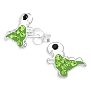 Dino Kinder Ohrringe aus 925 Silber