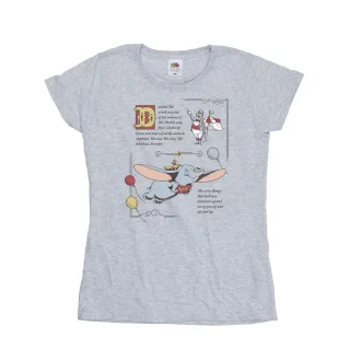 Disney - "Dumbo Story Book Page" T-Shirt für Damen (Grau)