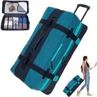 ELEPHANT Trolley XXL Travel Reisetrolley 80 cm 120 Liter Reise, Tasche groß Softcase Gepäck Urlaub Trolly