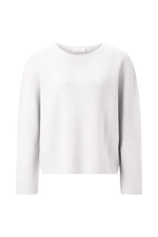 Rich & Royal - Seamless shiny boat neck silver - Gr. - XS
