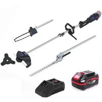 Güde Akku-Motorsense 18V Freischneider Trimmer Heckenschere Astkettensäge Akku 4.0 Ah 4in1