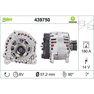 Valeo Lichtmaschine 180A VW Touareg 3,0 439750