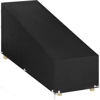 vidaXL Gartenmöbel-Schutzhülle Abdeckung für Sonnenliege 12 Ösen 205x75x40/70 cm Polyethylen (1-St)
