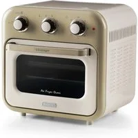 Ariete Heißluftfritteuse 4632CR, 1400 W, Vintage Heißluft-Fritt., Backofen und Rotisserie in Einem, 16 L, cream