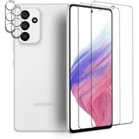 CoolGadget Schutzfolie Panzerfolie für Samsung Galaxy A25 5G, (Spar-Set 4in1, 2x Displayschutz, 2x Kameraschutz), Panzerglas Schutzfolie für Samsung Galaxy A25 5G