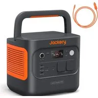 Jackery Stromerzeuger E2000 v2 tragbare Powerstation mit DC8020 Kfz-Ladekabel 2042Wh/2200W, 4,4 in kW, LiFePO4 Solargenerator Schnellladung in 52 Min für Notfall, Camping