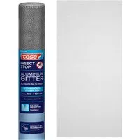 tesa Fliegengitter-Gewebe Nachfüllrolle Aluminium - Alu-Gitter Ersatzrolle für Fliegengitter, (Packung, 1-St., Nachfüllrolle), INSECT STOP 100 cm x 120 cm