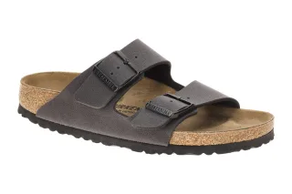 Birkenstock 1032023 Arizona BS Damen Pantoletten Grau - bequemes Kork-Latex-F...
