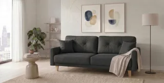 Home affaire 3-Sitzer "TRIPLO optionale Schlafsofa mit Bettkasten, Maße B/T/H: 215/100/89 cm" Wahlweise Bettfunktion - Liegefläche 145x191 cm, Rücken-, Zierkissen