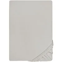 Biberna Spannbettlaken THEA Baumwoll-Jersey mit Elasthan, 160 g/m², Jersey-Elasthan, Gummizug: rundum, (1 Stück), Bettlaken für Matratzen bis 25 cm Höhe, pflegeleicht, bügelfrei