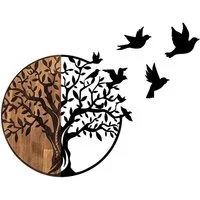Wallity Wanddekoobjekt 50% WOODEN (Thickness: 3 cm) / 50% METAL (Thickness: 1,5 mm), 92 x 3