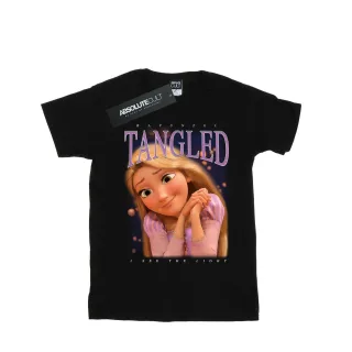 Disney - "Tangled Rapunzel Montage" T-Shirt für Herren (Schwarz)