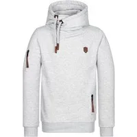 naketano T-Shirt Baumwolle Kapuze Sweat Streetwear Oversize Kängurutasche weich Herren (1-tlg) bequem, casual, vegan, meliert, kuschelig, mit Kapuze, Alltag